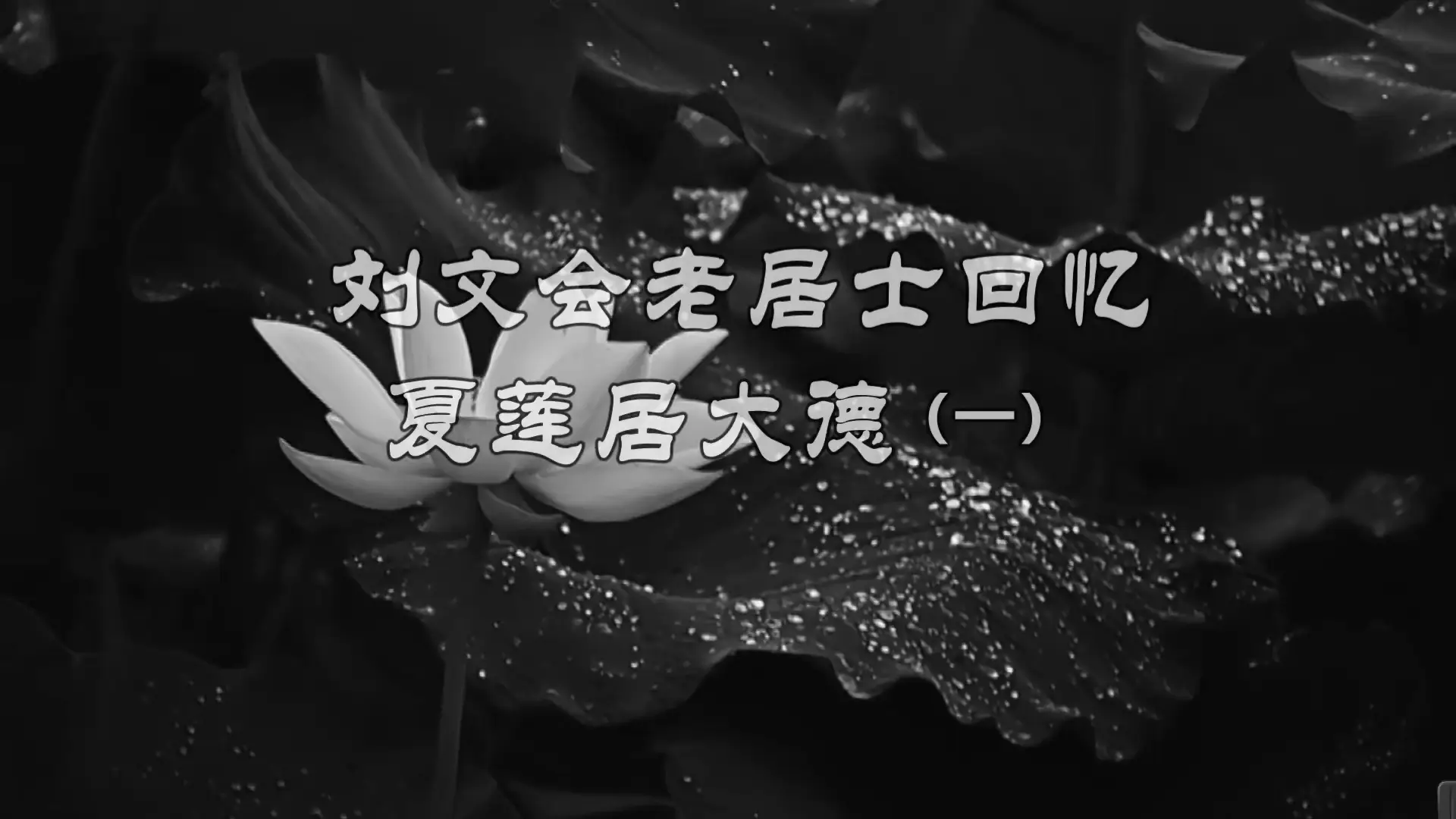 《劉文會老居士回憶夏蓮居大德》已製作成影片，並加上字幕，歡迎有興趣者上網學習、轉傳。